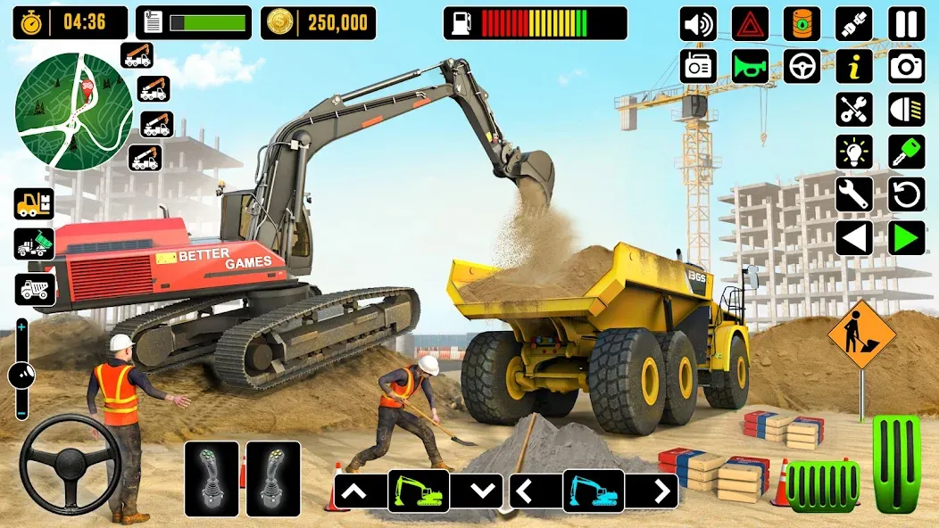 City Road Construction Games [MOD: строительство дорог без ограничений] Screenshot 5
