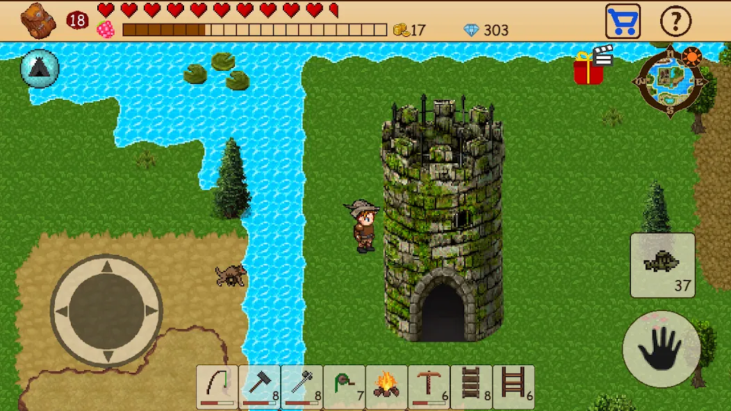 Survival RPG: Open World Pixel [MOD: безлимитные ресурсы и здоровье] Screenshot 3