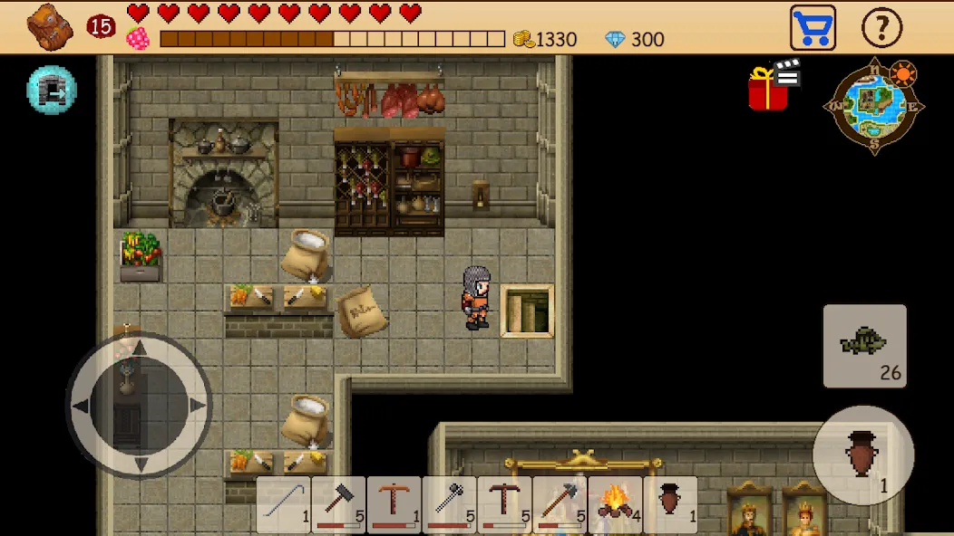 Survival RPG: Open World Pixel [MOD: безлимитные ресурсы и здоровье] Screenshot 4