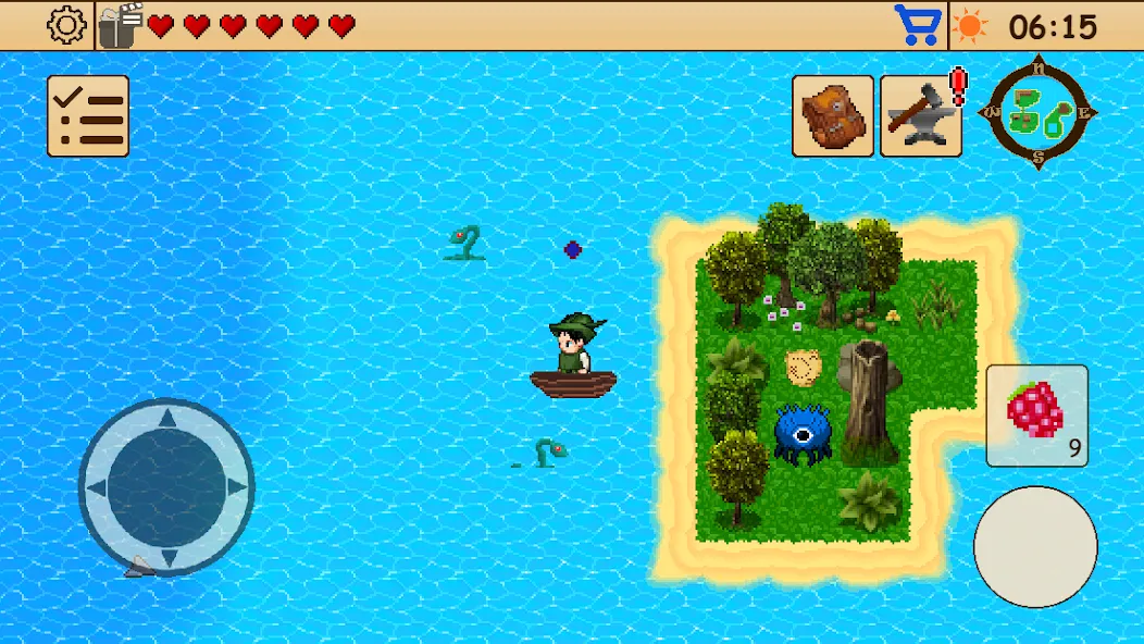 Survival RPG 1: Island Escape [MOD: безлимитные ресурсы и здоровье] Screenshot 1