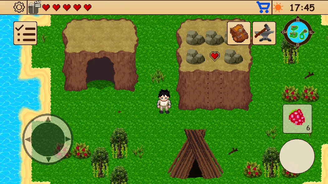 Survival RPG 1: Island Escape [MOD: безлимитные ресурсы и здоровье] Screenshot 3