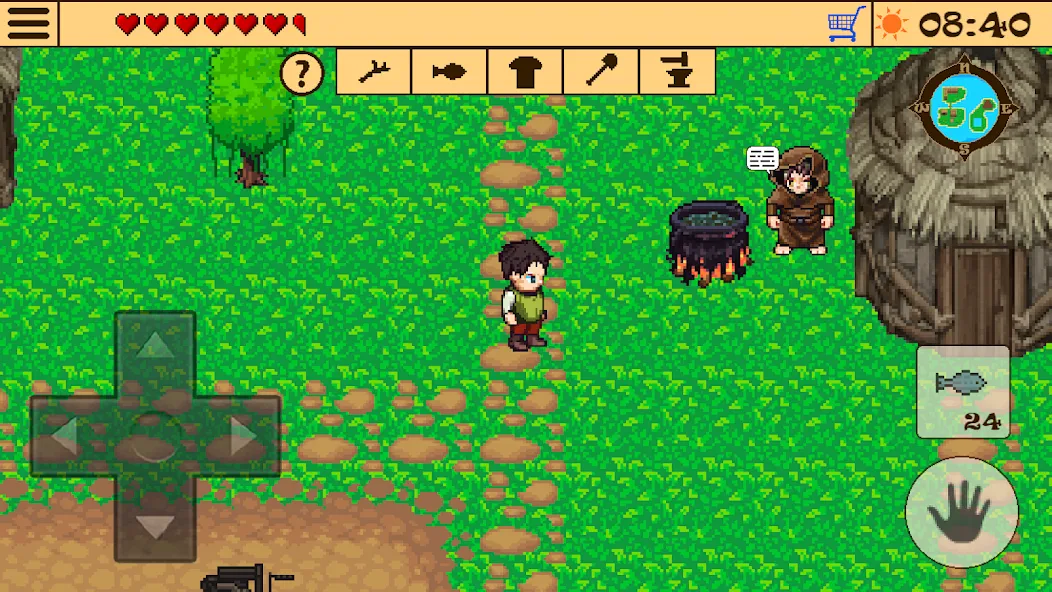 Survival RPG 2:Temple Ruins 2D [MOD: безлимитные ресурсы и здоровье] Screenshot 2