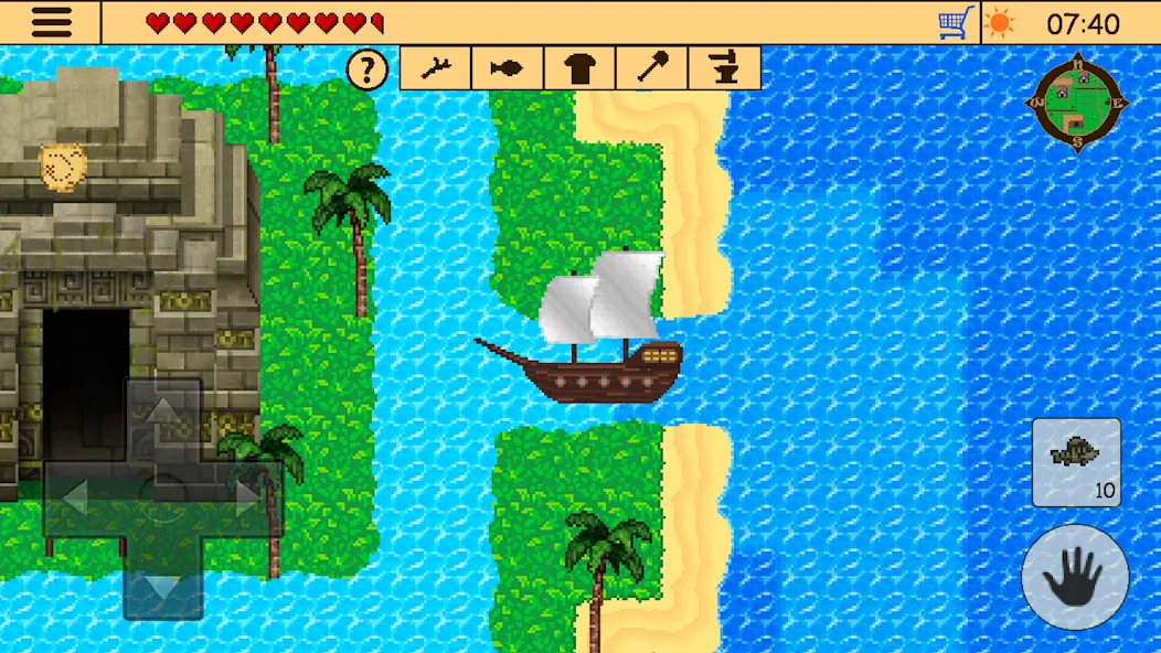 Survival RPG 2:Temple Ruins 2D [MOD: безлимитные ресурсы и здоровье] Screenshot 3