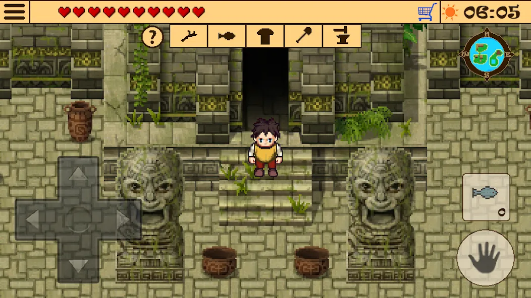 Survival RPG 2:Temple Ruins 2D [MOD: безлимитные ресурсы и здоровье] Screenshot 4