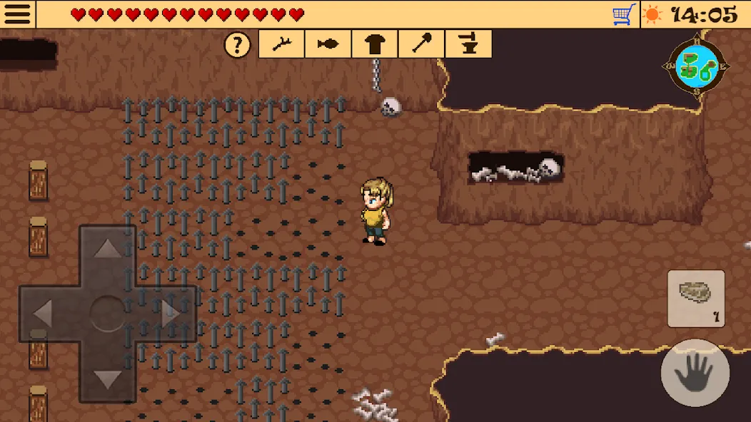 Survival RPG 2:Temple Ruins 2D [MOD: безлимитные ресурсы и здоровье] Screenshot 5