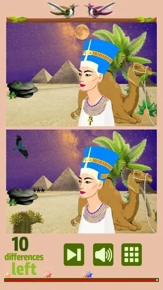 Find 10 Differences [MOD: подсказки без ограничений и все уровни открыты] Screenshot 4