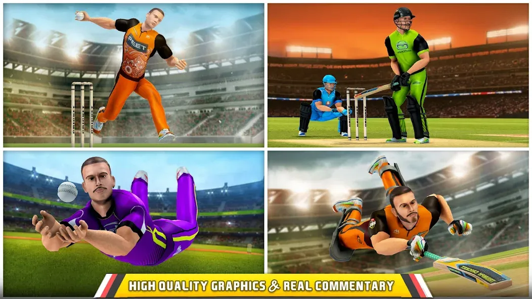 Aussie T20 Cricket Game 2023 [MOD: безлимитные монеты и разблокированы команды] Screenshot 3