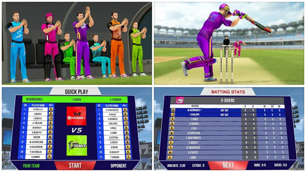 Aussie T20 Cricket Game 2023 [MOD: безлимитные монеты и разблокированы команды] Screenshot 5