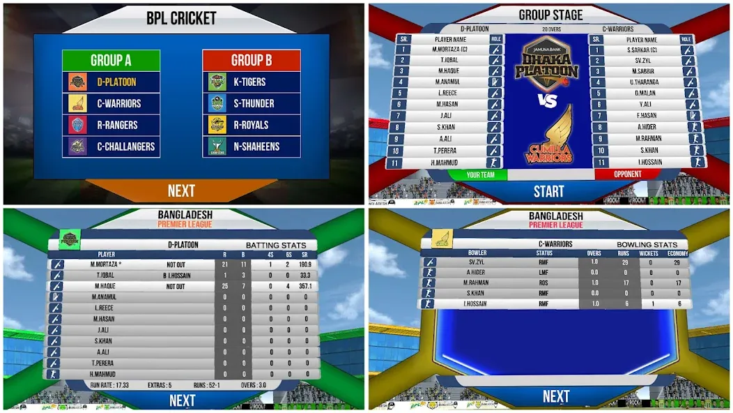 Bangladesh Cricket T20 Game [MOD: безлимитные деньги и все команды открыты] Screenshot 5