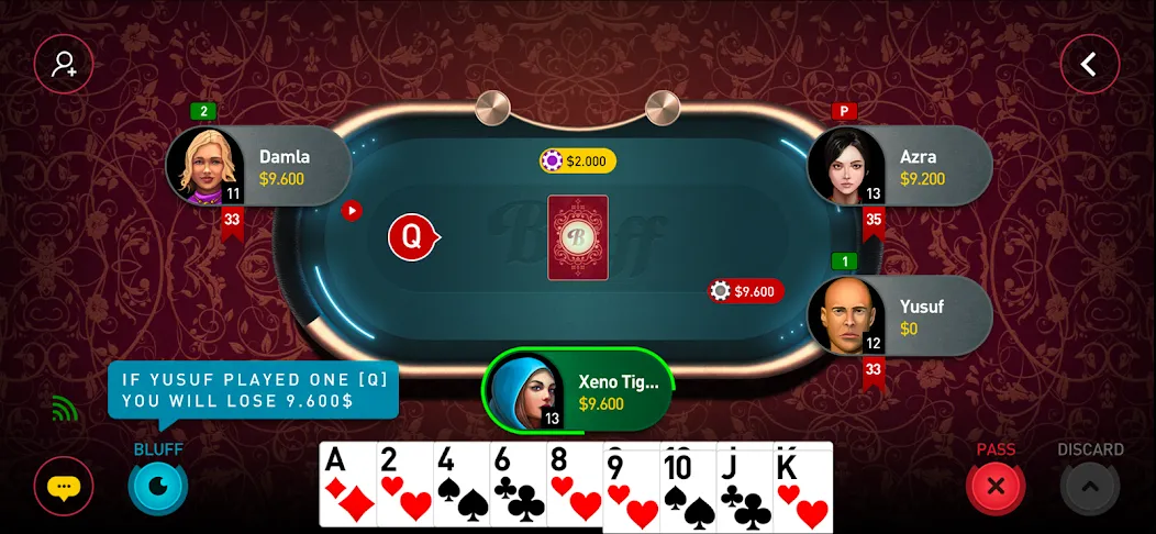 Bluff Game [MOD: взломанные карты и безлимитные ходы] Screenshot 3
