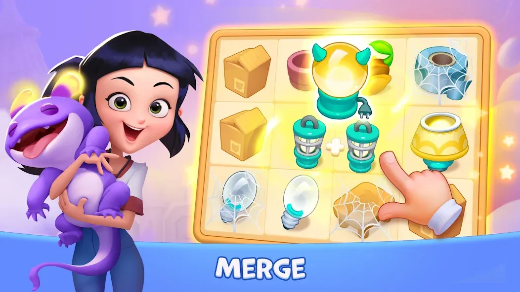 Lucy’s Ville: Fabulous Merge [MOD: безлимитные монеты и энергия] Screenshot 2