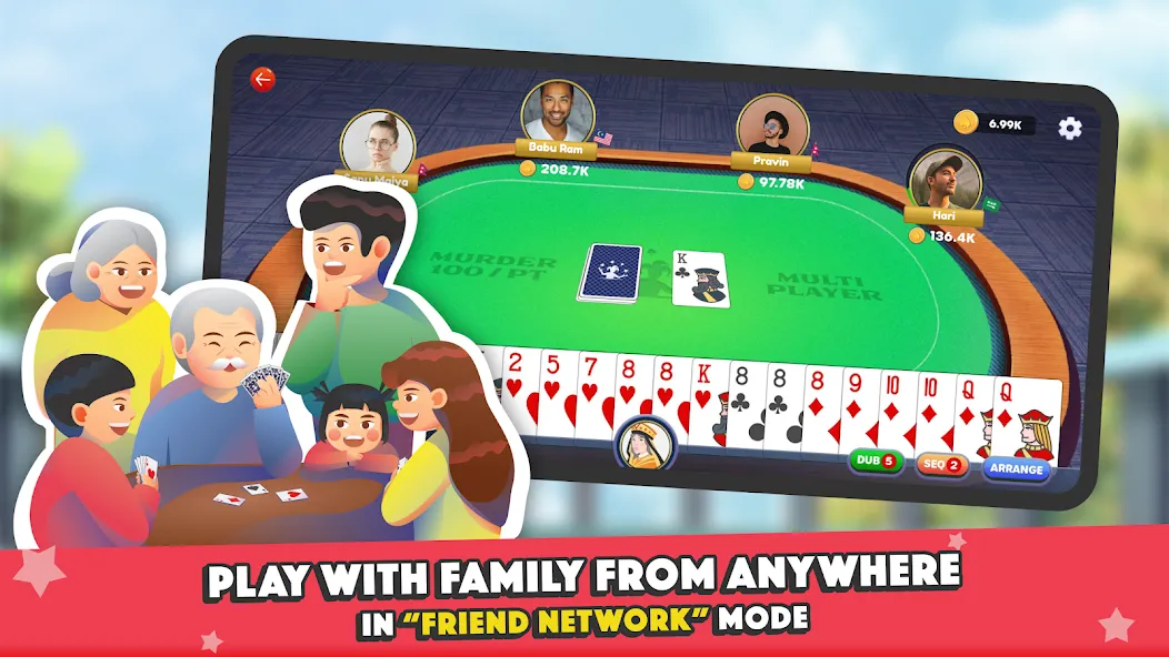 Marriage Card Game by Bhoos [MOD: безлимитные подсказки и открыты все карты] Screenshot 2