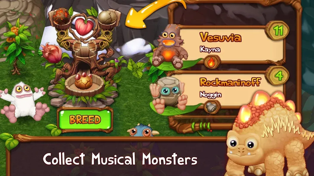 Singing Monsters: Dawn of Fire [MOD: безлимитные ресурсы и ускоренное развитие] Screenshot 1