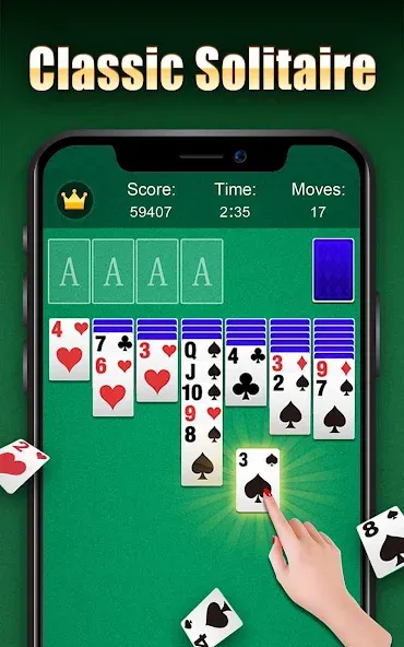 Solitaire [MOD: подсказки без ограничений и отмена ходов] Screenshot 1