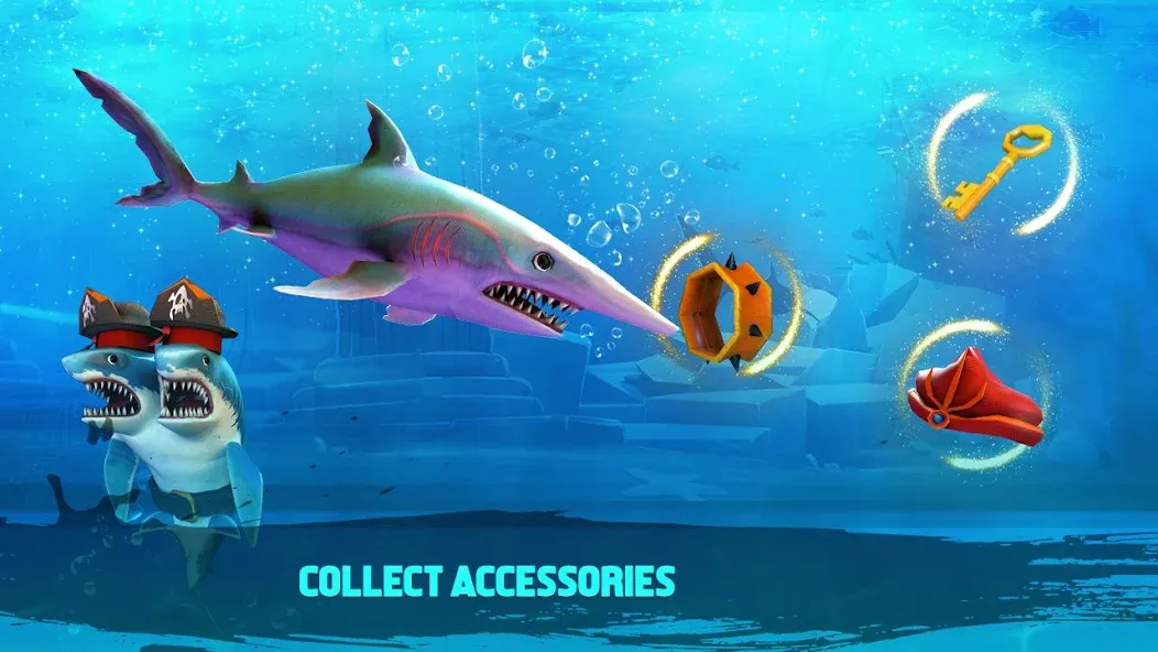 Double Head Shark Attack PVP [MOD: безлимитные деньги и усиленный урон] Screenshot 3