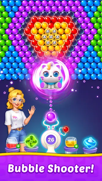 Bubble Shooter Home [MOD: безлимитные монеты и все уровни] Screenshot 1