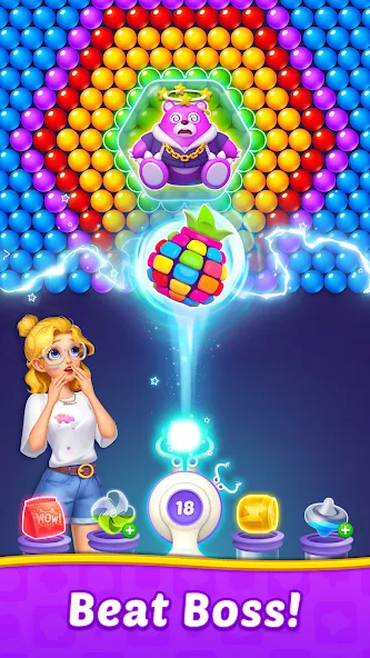 Bubble Shooter Home [MOD: безлимитные монеты и все уровни] Screenshot 3