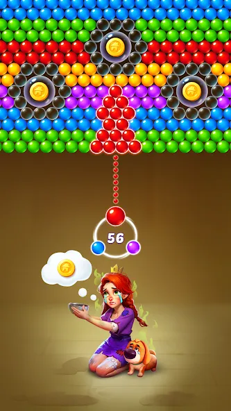 Bubble Shooter Kingdom [MOD: безлимитные монеты и жизни] Screenshot 1