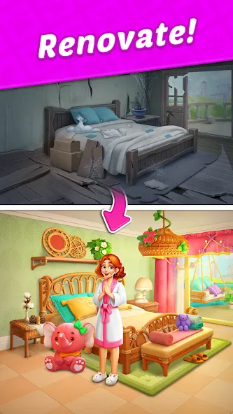 Design Blast - Match &amp; Home [MOD: безлимитные монеты и подсказки] Screenshot 1