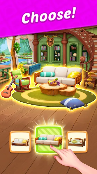 Design Blast - Match &amp; Home [MOD: безлимитные монеты и подсказки] Screenshot 3