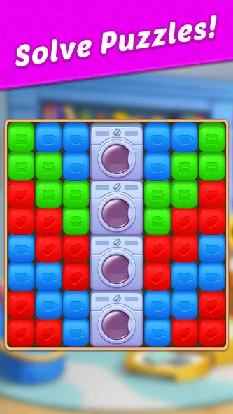 Design Blast - Match &amp; Home [MOD: безлимитные монеты и подсказки] Screenshot 5