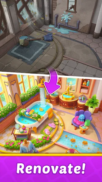 Fruit Diary 2: Manor Design [MOD: безлимитные монеты и открыты все уровни] Screenshot 1