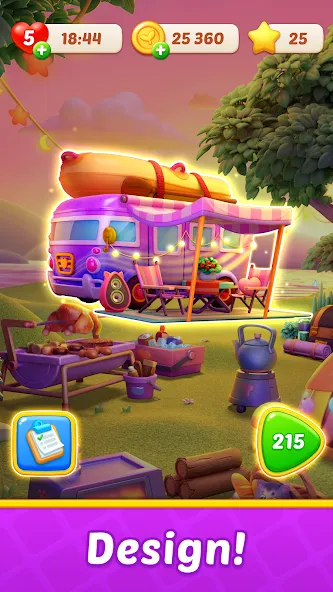 Fruit Diary 2: Manor Design [MOD: безлимитные монеты и открыты все уровни] Screenshot 3