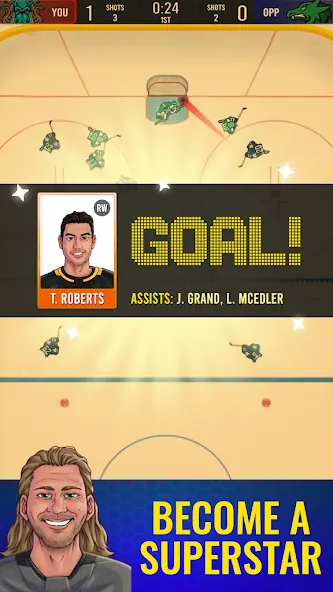 Superstar Hockey [MOD: безлимитные деньги и энергия] Screenshot 3