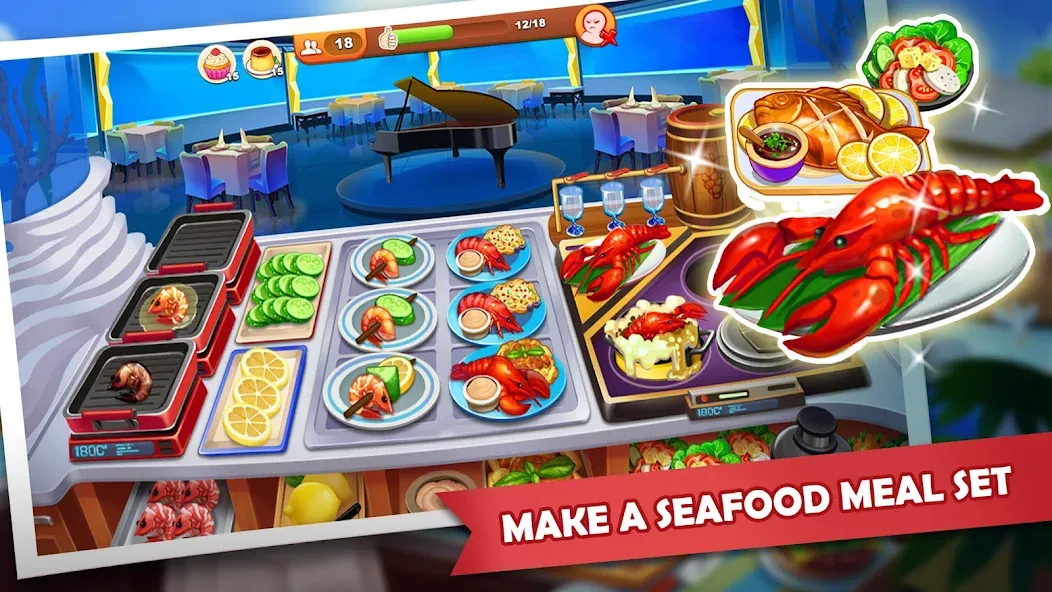 Cooking Madness: A Chef's Game [MOD: безлимитные монеты и жизни] Screenshot 3