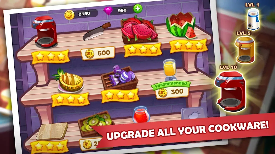 Cooking Madness: A Chef's Game [MOD: безлимитные монеты и жизни] Screenshot 4