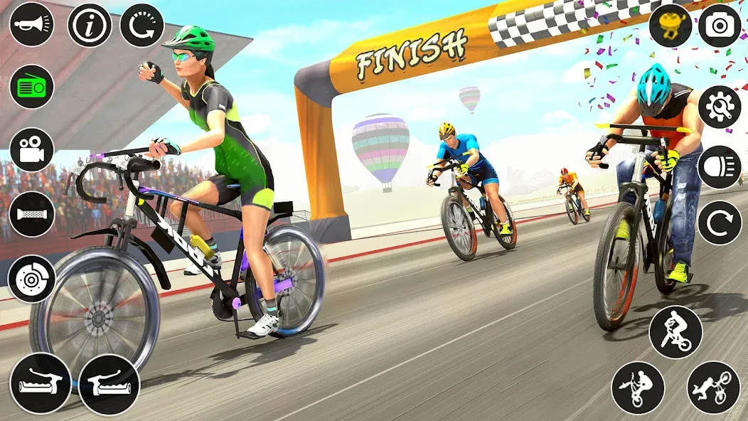 BMX Cycle Race 3d Cycle Games [MOD: безлимитные деньги и все велосипеды] Screenshot 4