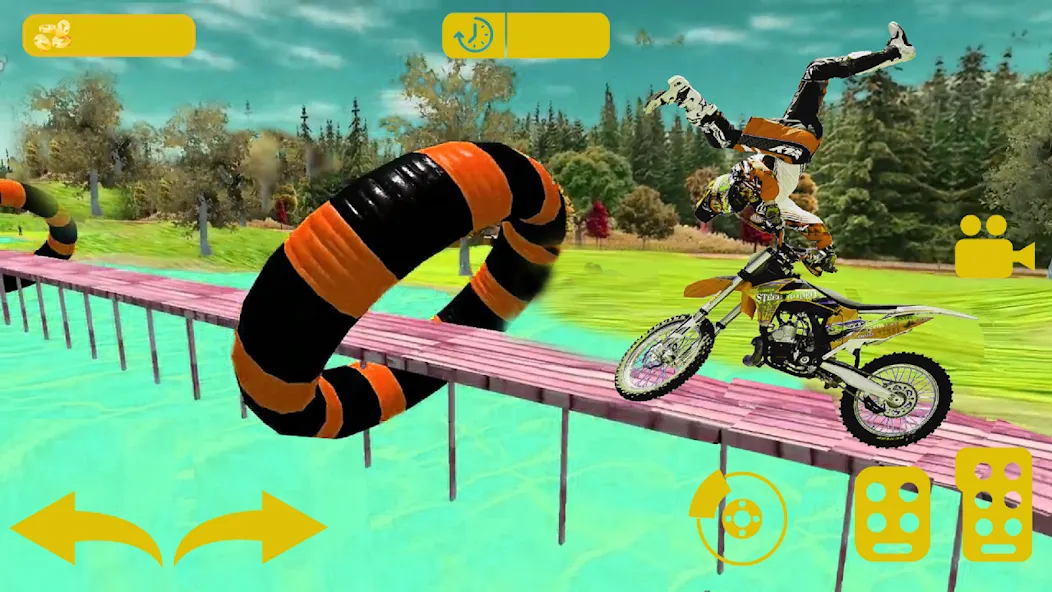 Bike stunt 3d games-Bike games [MOD: открыты все мотоциклы и уровни] Screenshot 3