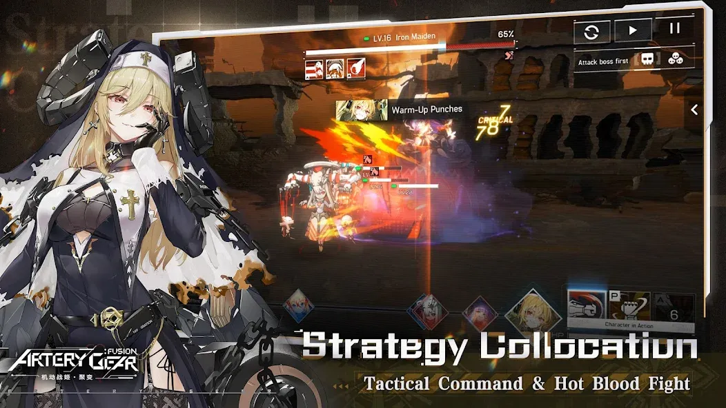 Artery Gear: Fusion [MOD: безлимитные ресурсы и усиленные герои] Screenshot 3