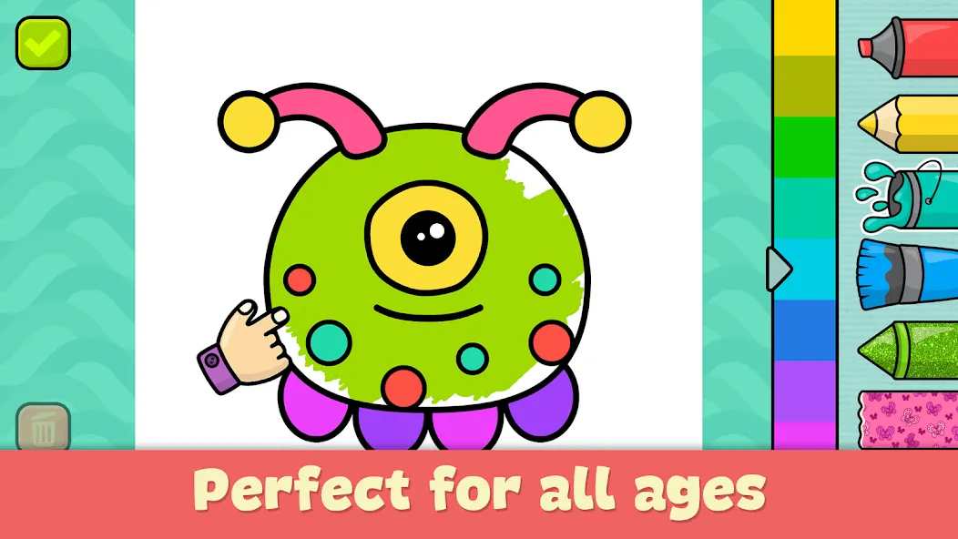 Coloring Book - Games for Kids [MOD: все раскраски и палитры открыты] Screenshot 1