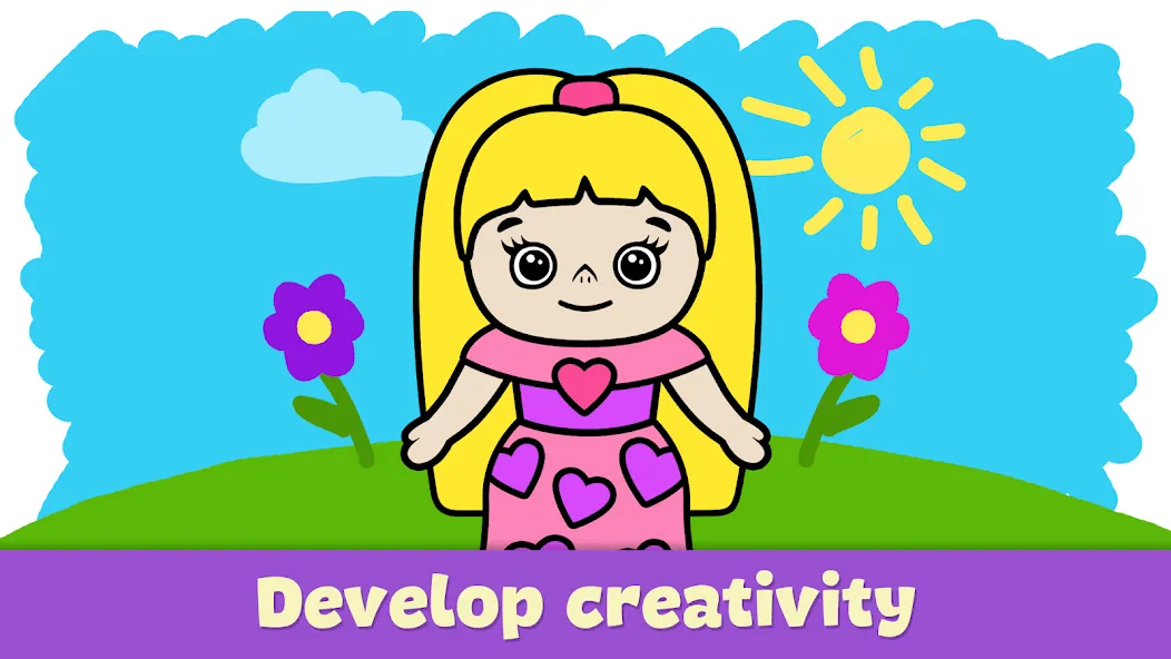 Coloring Book - Games for Kids [MOD: все раскраски и палитры открыты] Screenshot 3