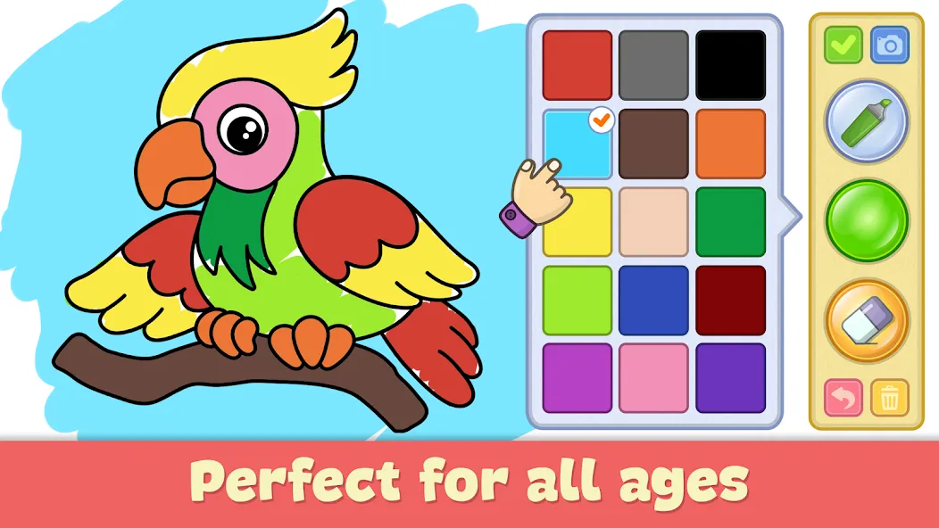 Kids Coloring &amp; Drawing Games [MOD: разблокированы все раскраски] Screenshot 1