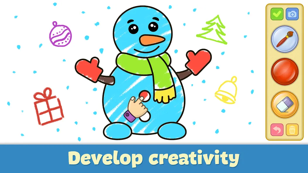 Kids Coloring &amp; Drawing Games [MOD: разблокированы все раскраски] Screenshot 3