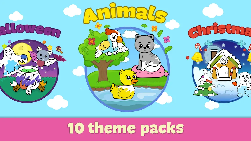 Kids Coloring &amp; Drawing Games [MOD: разблокированы все раскраски] Screenshot 4