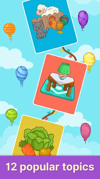 Bimi Boo Flashcards for Kids [MOD: все карточки разблокированы] Screenshot 5