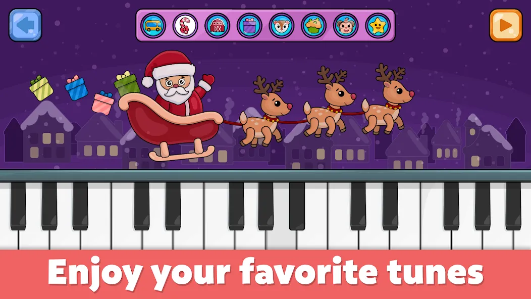 Baby Piano: Kids Music Games [MOD: разблокированы все музыкальные инструменты] Screenshot 1