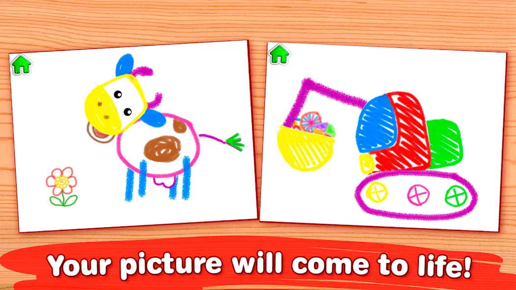 Bini Drawing for Kids Games [MOD: все инструменты рисования разблокированы] Screenshot 4