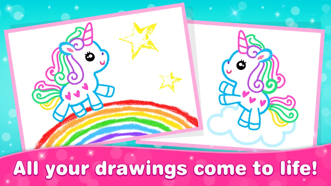 Bini Game Drawing for kids app [MOD: разблокированы все рисунки и уроки] Screenshot 4