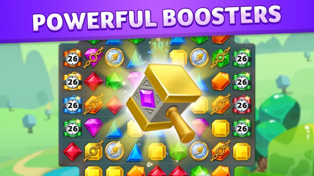 Jewel Match King [MOD: безлимитные жизни и подсказки] Screenshot 5