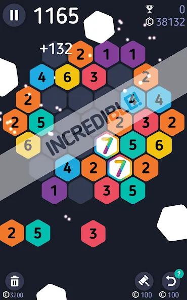 Make7! Hexa Puzzle [MOD: безлимитные ходы и подсказки] Screenshot 4