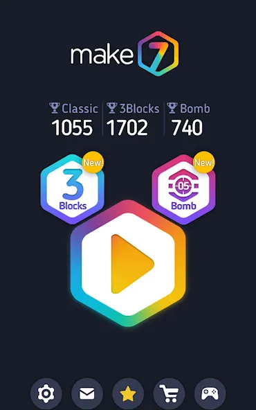 Make7! Hexa Puzzle [MOD: безлимитные ходы и подсказки] Screenshot 5