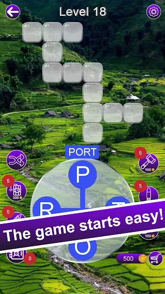 Word Roam - Word Of Wonders [MOD: безлимитные подсказки и монеты] Screenshot 2