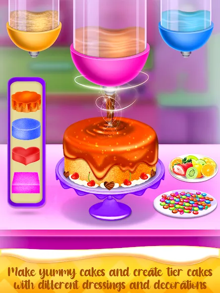 Cake Maker Cooking Cake Games [MOD: безлимитные деньги и всё открыто] Screenshot 2