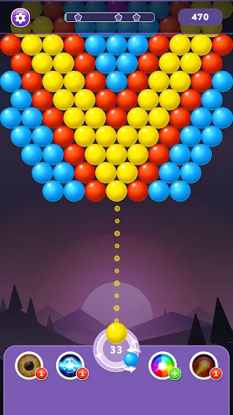 Bubble Shooter Rainbow [MOD: безлимитные монеты и жизни] Screenshot 2