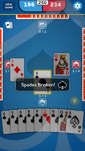 Spades - Card Game [MOD: без рекламы и бесконечные монеты] Screenshot 5