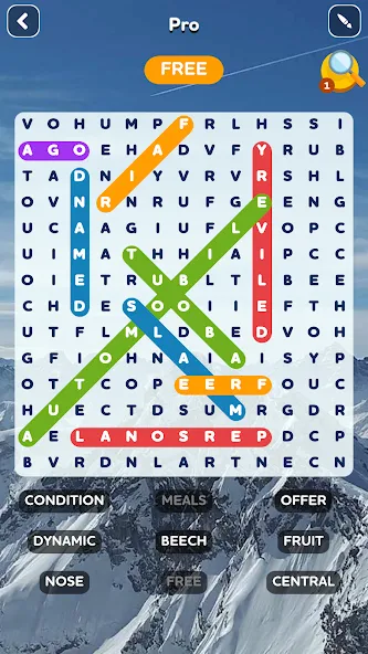 Word Search - Word Puzzle Game [MOD: безлимитные подсказки и открыты уровни] Screenshot 3